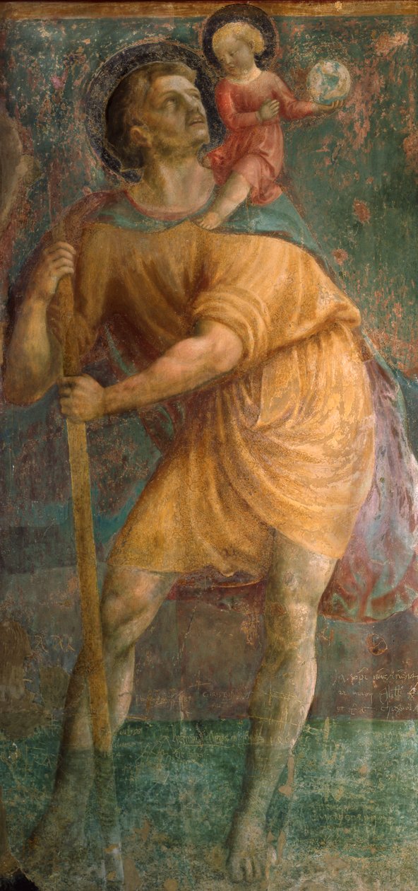 Den hellige Christopher av Tommaso Masaccio