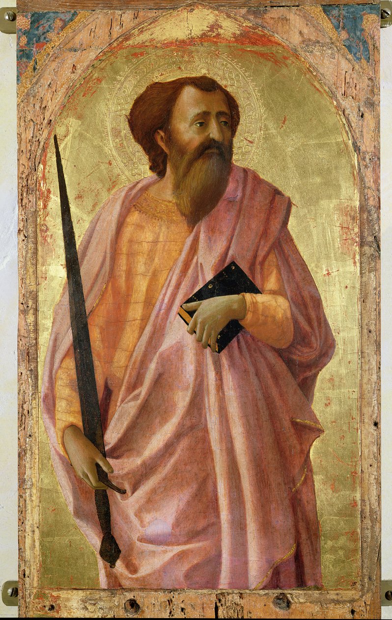 St. Paul, 1426 (tempera på panel) av Tommaso Masaccio