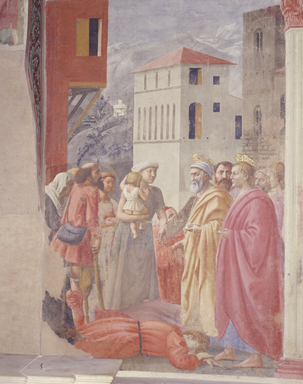 Fordelingen av almisser og Ananias død av Tommaso Masaccio