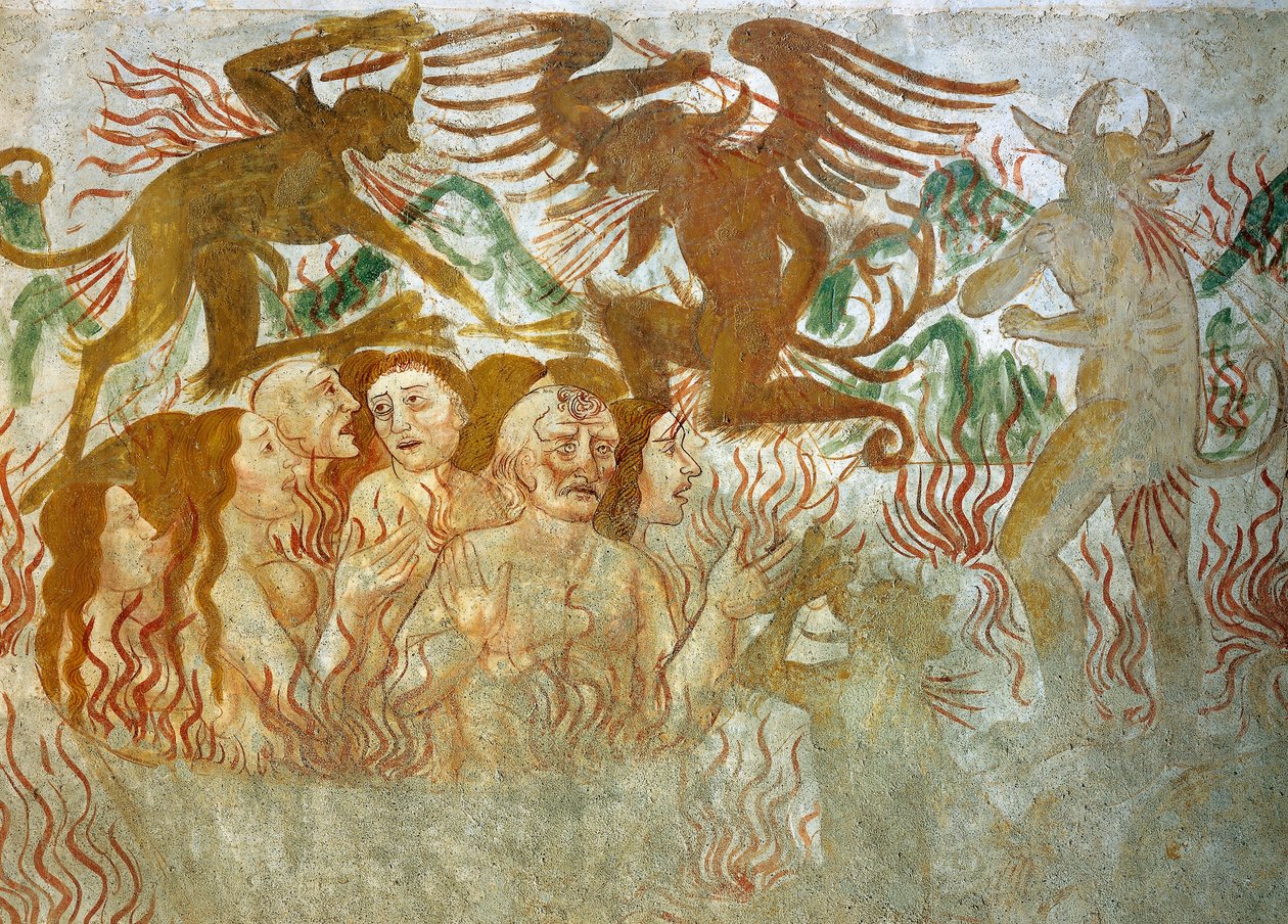 Den siste dommen, helvete av Tommaso (active 1479 1509) (workshop) Cagnola