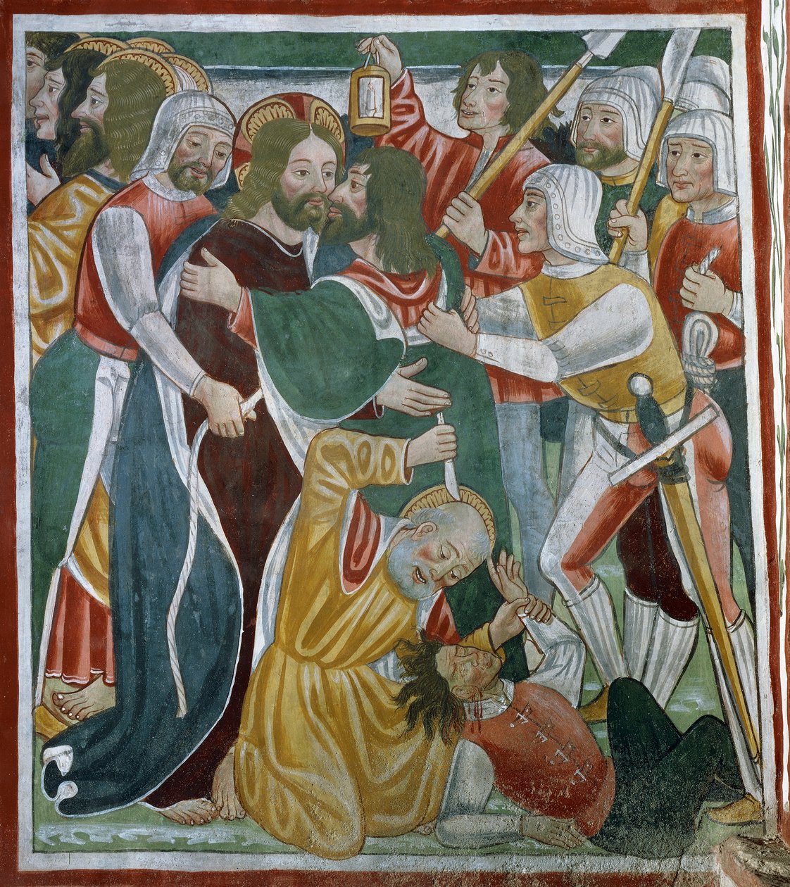 Kysset til Judas av Tommaso (active 1479 1509) (workshop) Cagnola