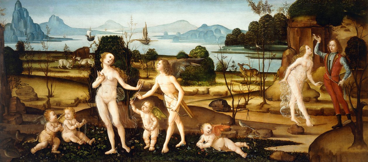 Venus og Adonis av Tommaso Aldrovandini
