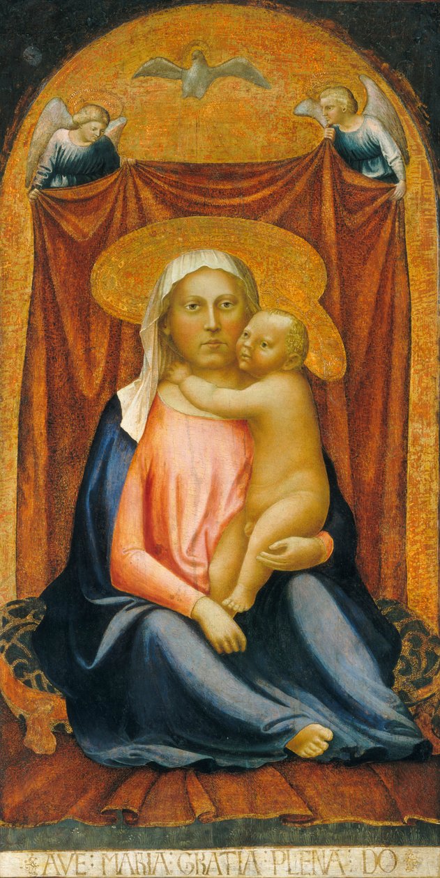 Ydmykhetens Madonna, ca. 1423-24 (tempera på panel) av Tommaso Masaccio