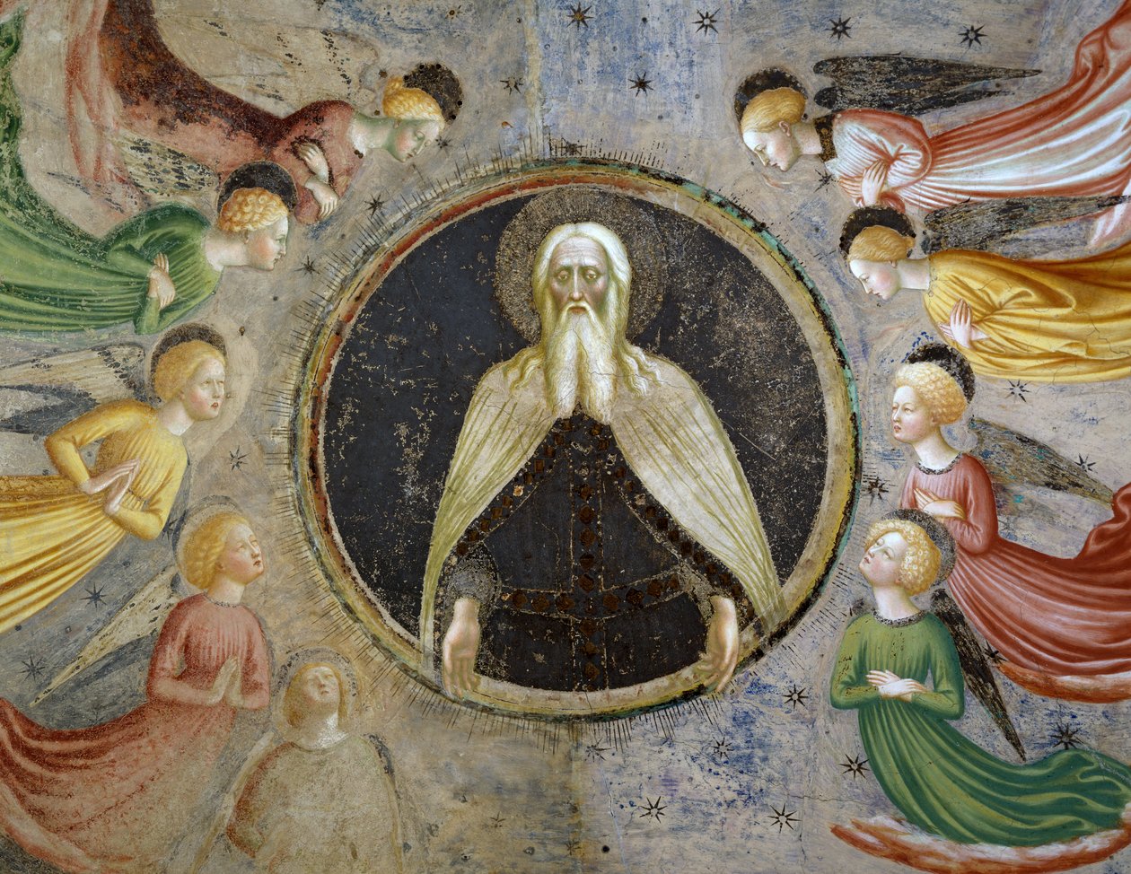 Evig far omgitt av engler av Tommaso Masolino da Panicale