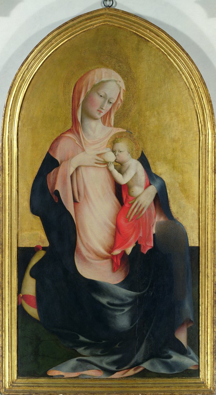 Madonna of Humility, ca. 1410 (tempera på panel) av Tommaso Masolino da Panicale