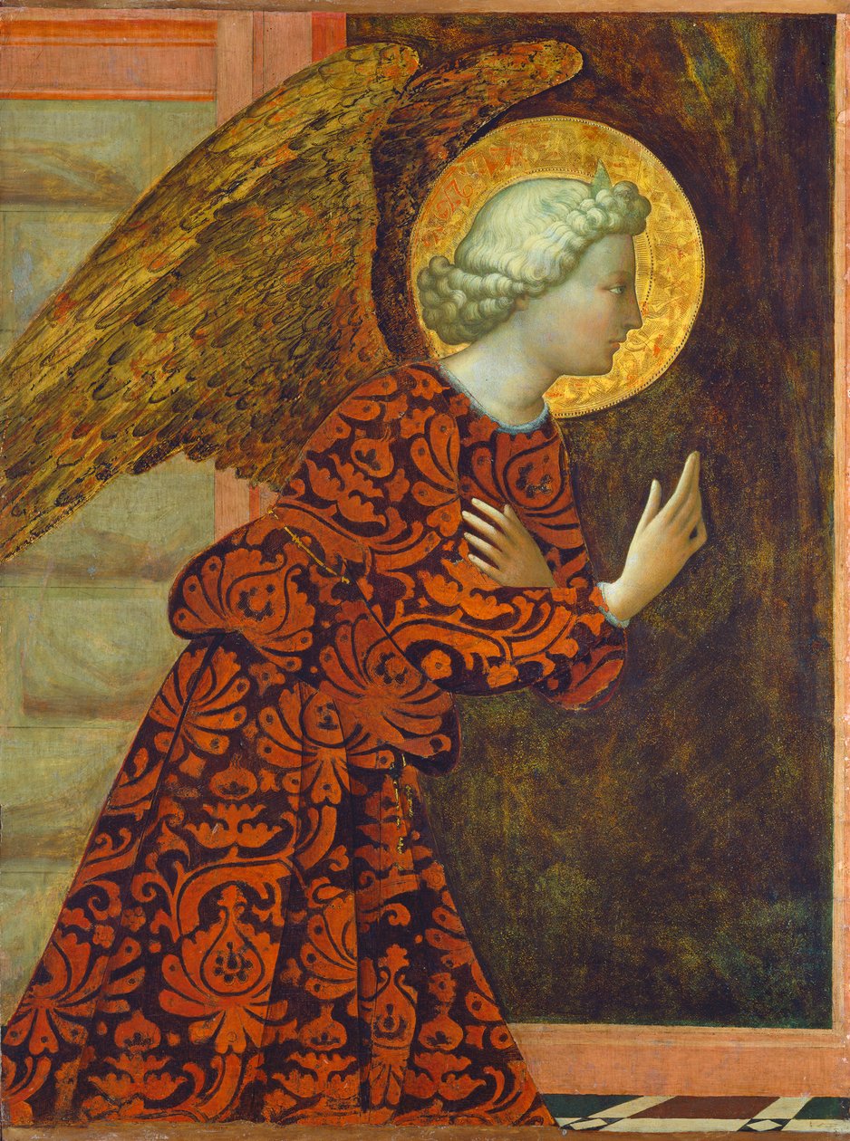 Erkeengelen Gabriel, ca. 1430 (tempera på panel) av Tommaso Masolino da Panicale