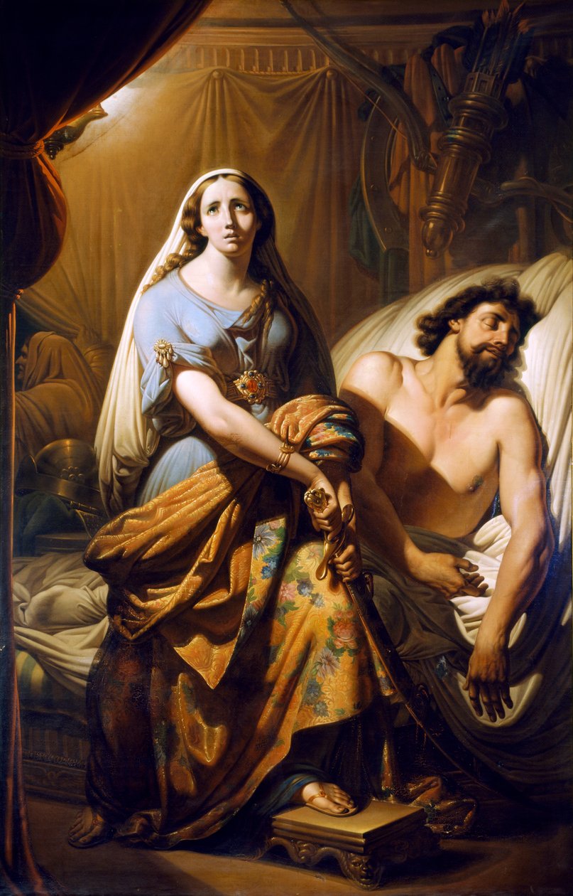 Judith kuttet hodet av Holofernes (olje på lerret) av Tommaso de Vivo