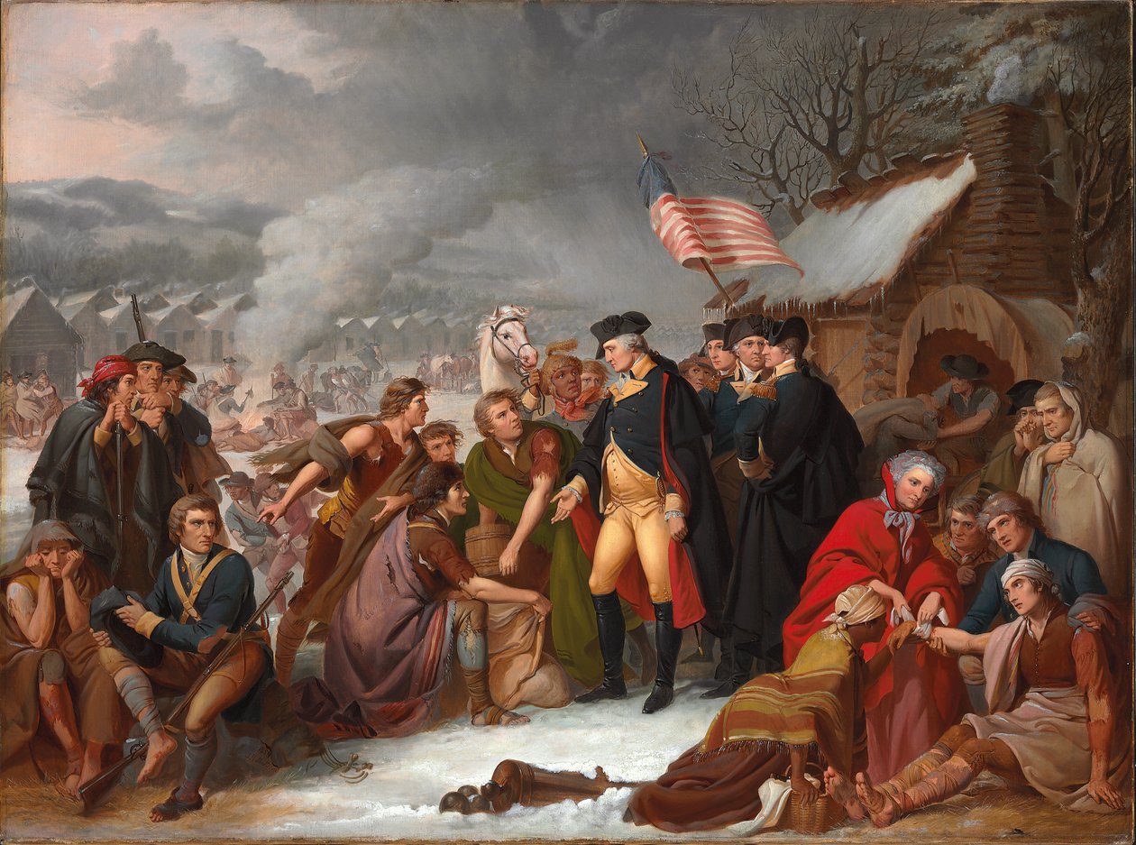 George Washington ved Valley Forge, foreløpig skisse, 1854 av Tompkins Harrison Matteson