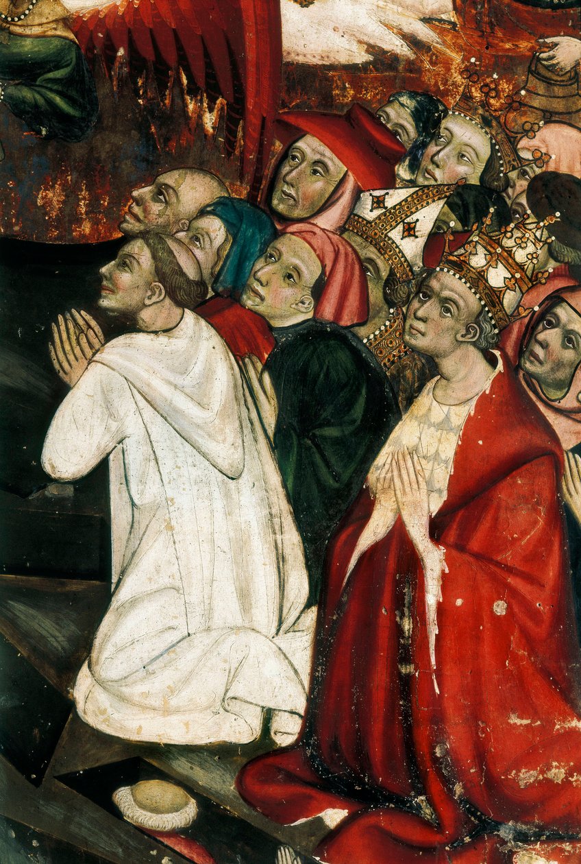 The Last Judgment, detalj av altertavlen som stammer fra kirken San Sebastian av Guimera av Tomás Giner