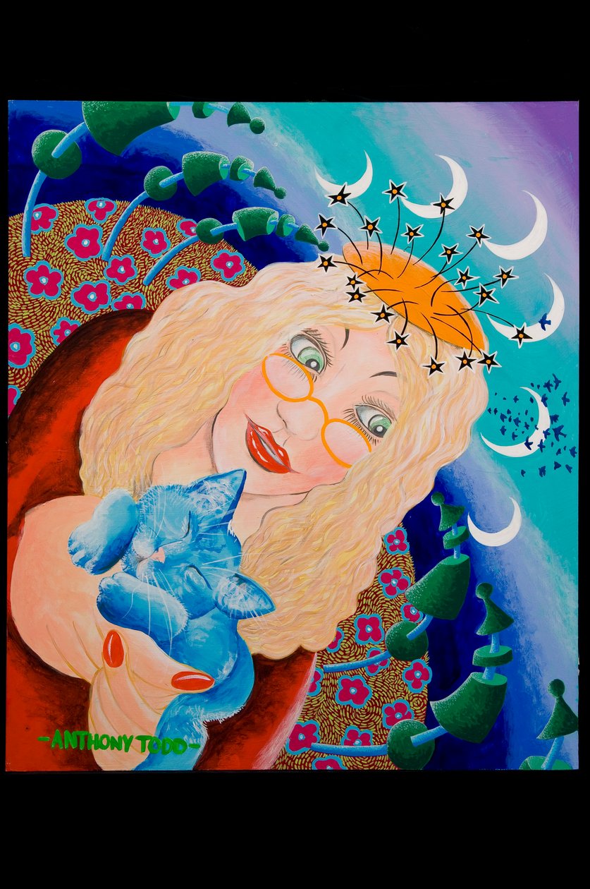 Gilly og George, 2010 (akryl om bord) av Tony Todd