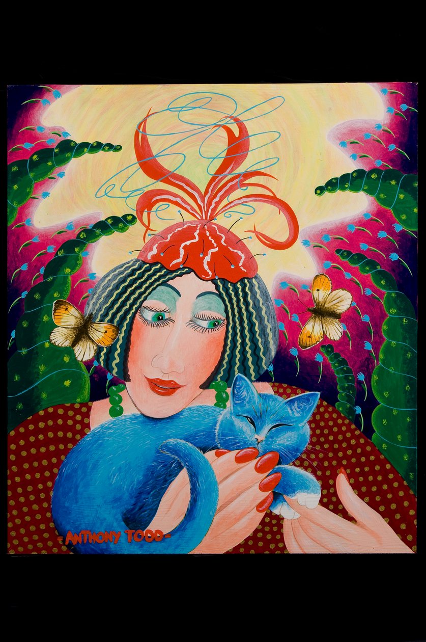 Penny and Bunty, 2010 (akryl om bord) av Tony Todd
