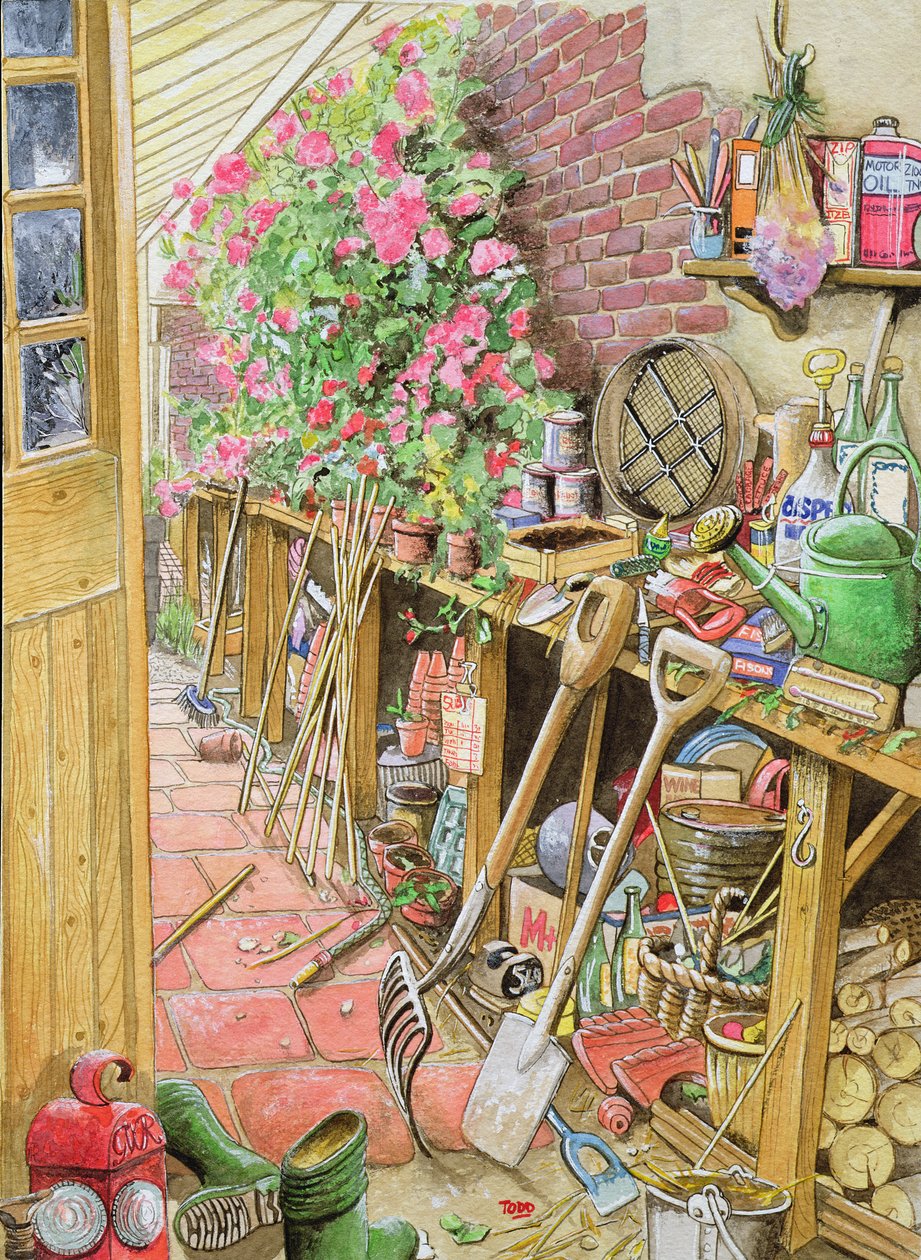 Potting Up, 1997 (wc på papir) av Tony Todd