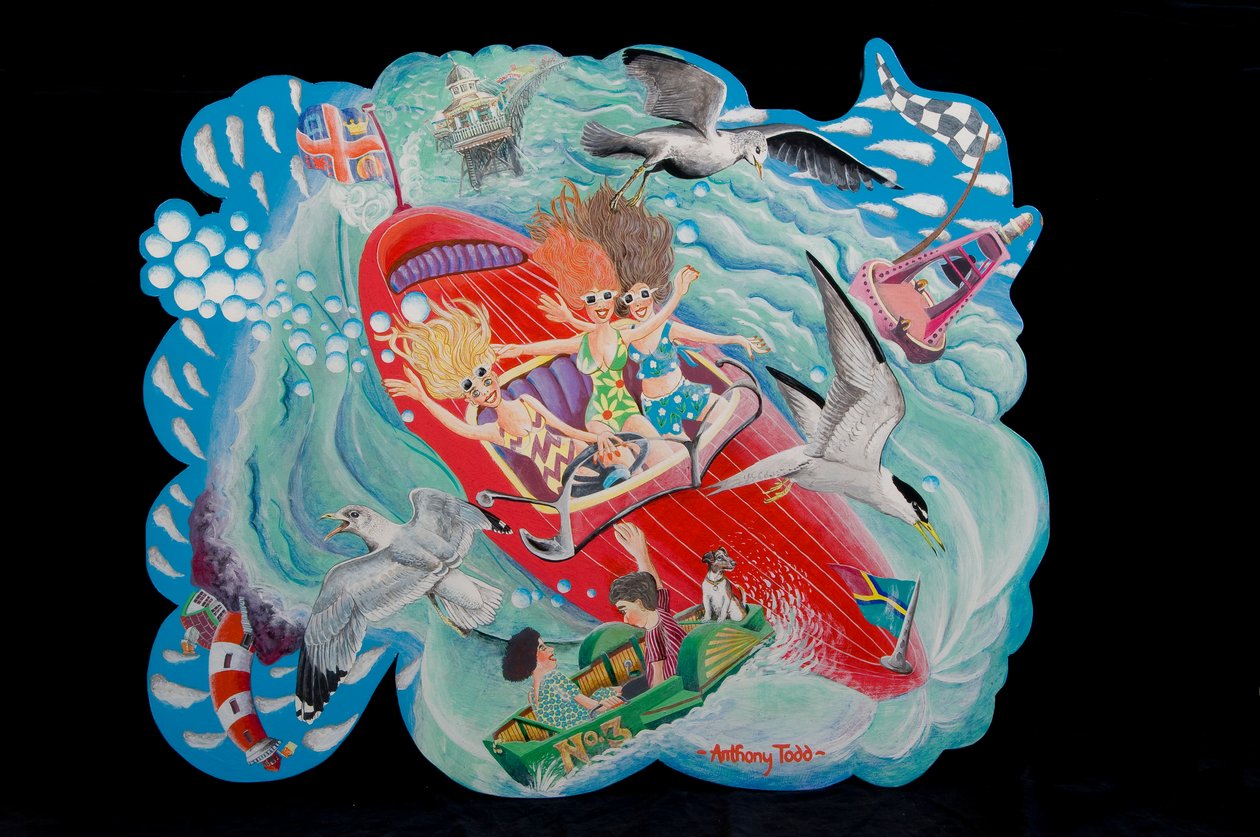 The Sea Birds, 2010 (akryl om bord) av Tony Todd