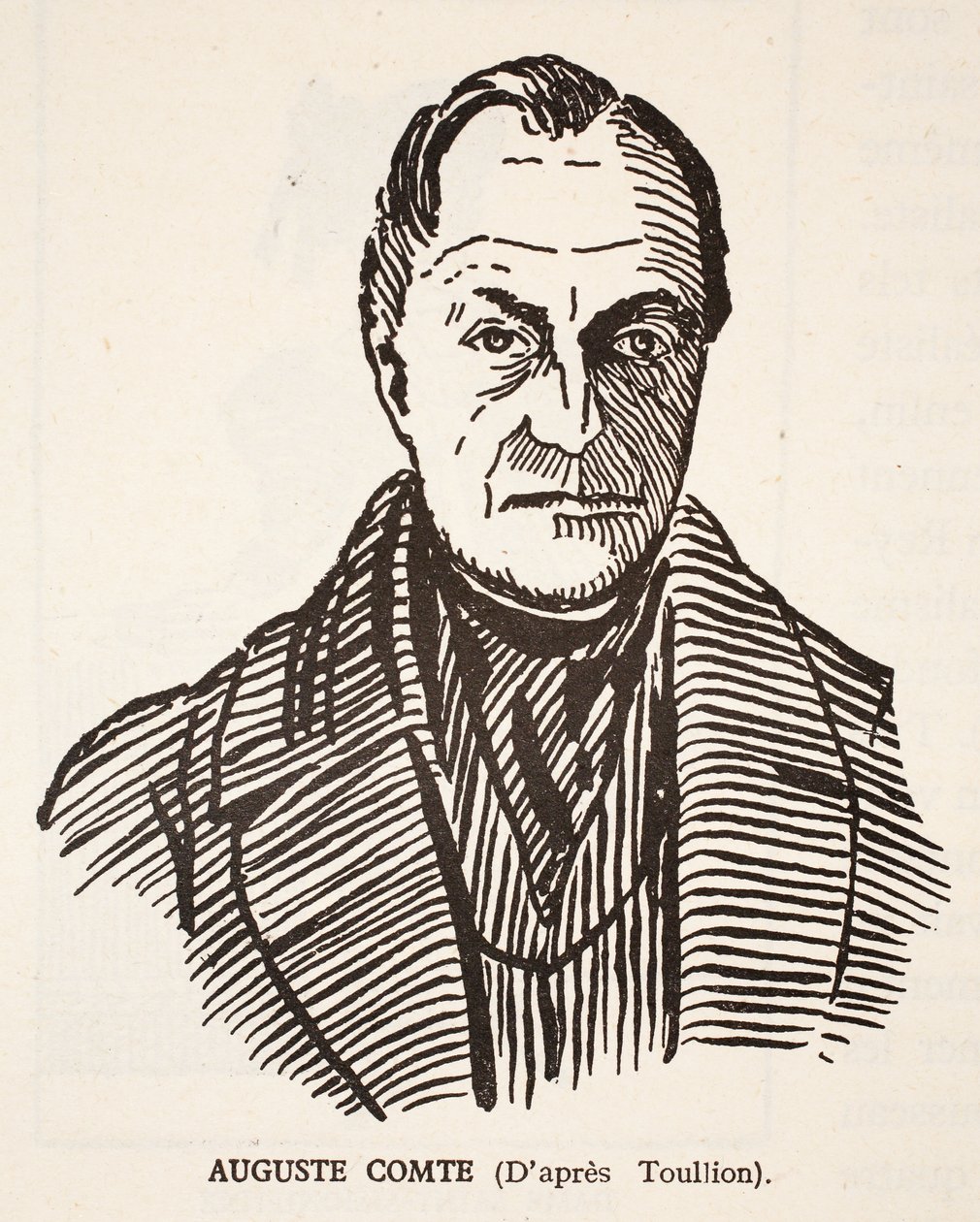 Auguste Comte av Tony Toullion