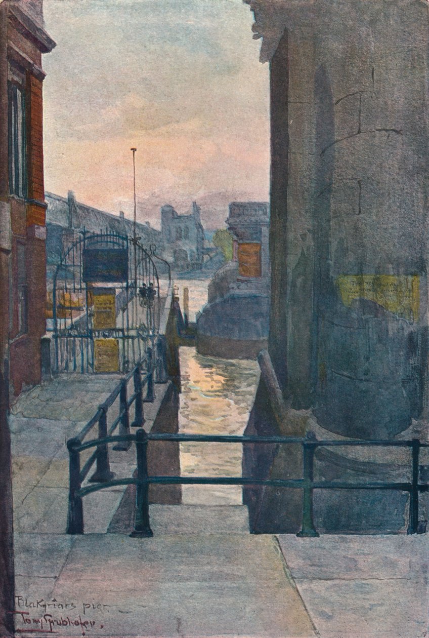 Blackfriars Pier, c1901 av Tony Grubhofer