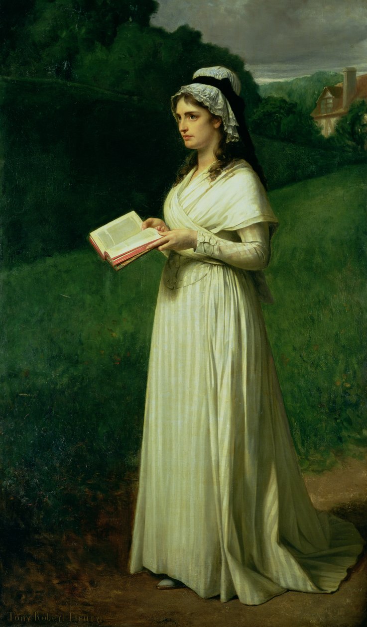 Portrett av Charlotte Corday av Tony Robert Fleury