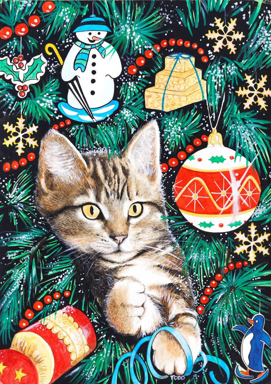 Tabby julekatt av Tony Todd