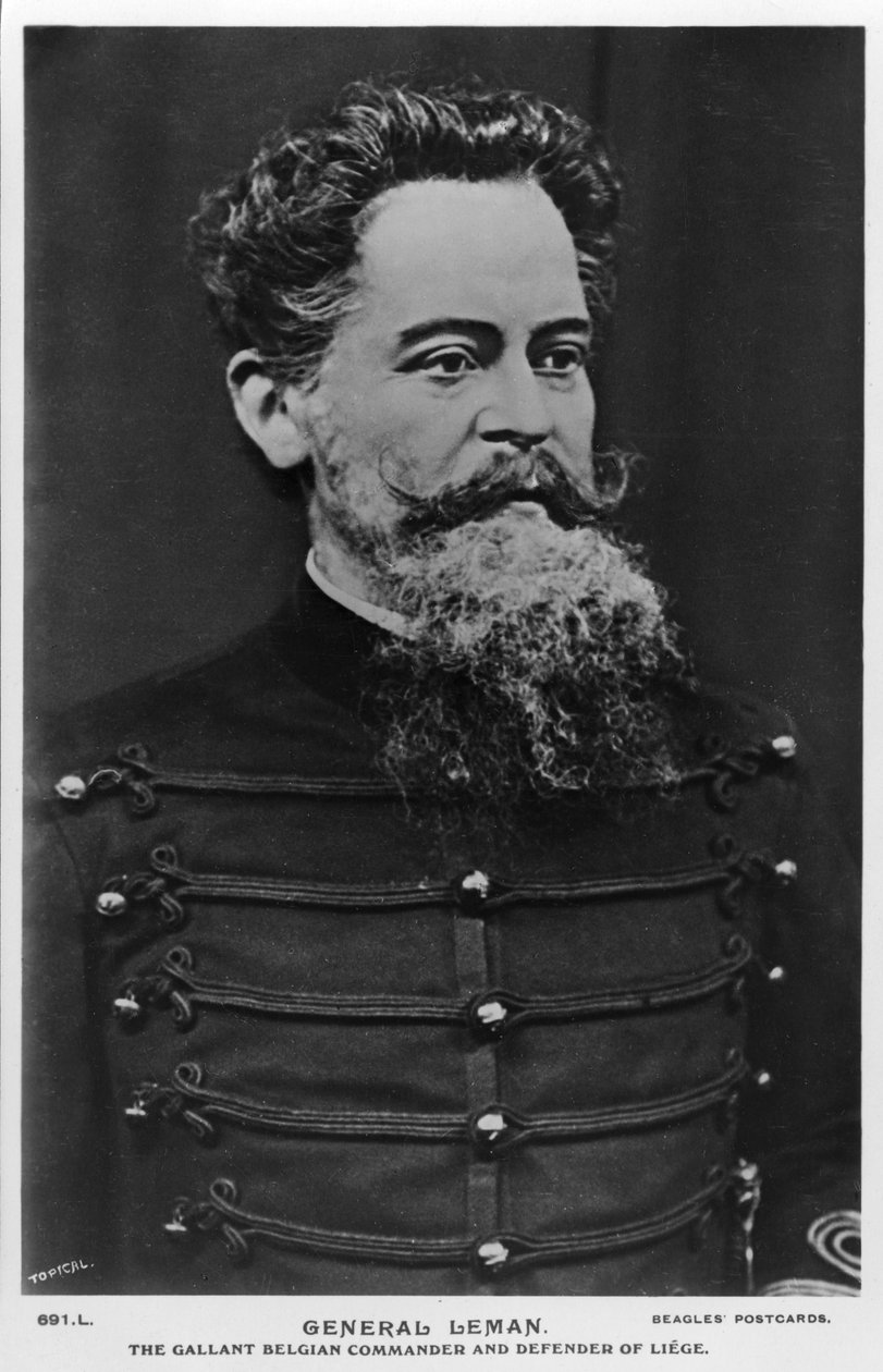 General Leman, den galante belgiske sjefen og forsvareren av Liege, c1914-c1918 av Topical Press Agency