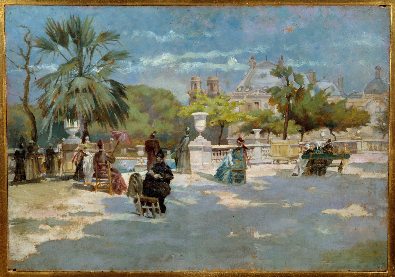 Landskap av Midi-maleriet av Torello Ancillotti (1843-1899) Firenze museum for moderne kunst fra 1800-tallet av Torello Ancillotti