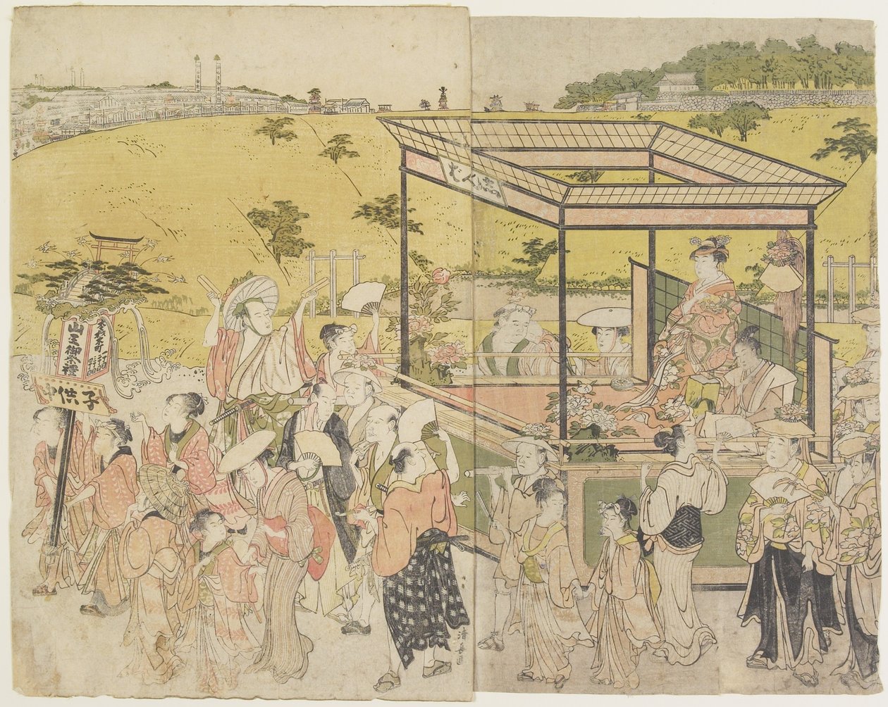 (The Sanno_ Festival Procession), 1788 av Torii Kiyonaga