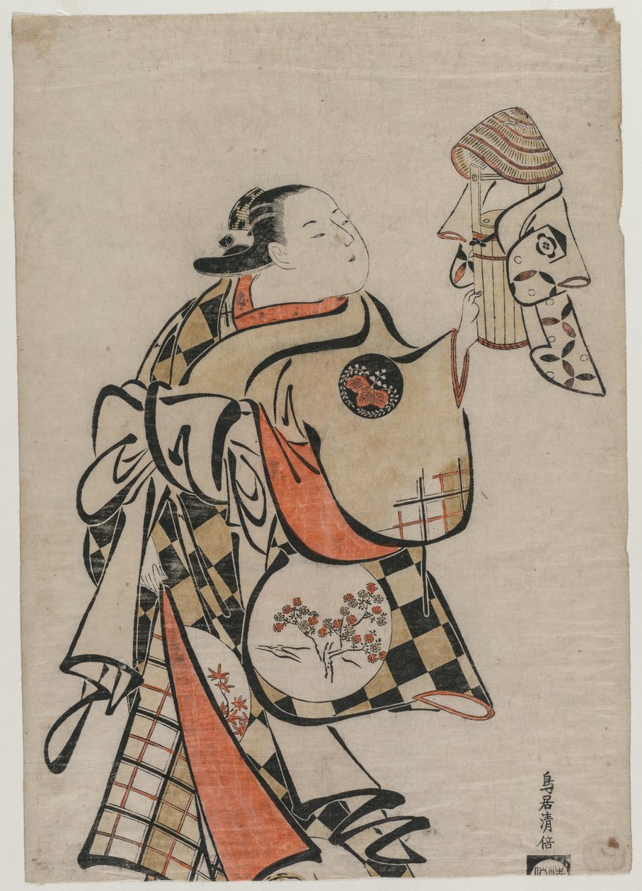 Fujimura Handayu som kurtisan, midten av 1710-tallet. av Torii Kiyomasu