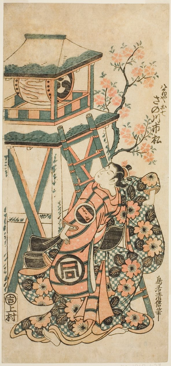 The Actor Sanogawa Ichimatsu I as Yaoya Oshichi   1278994   no       norwegian Successfully Translated  Original: Mounted soldiers fighting demons, illustration from the Taishokkan (ink & colour on paper) Translat: Mounted soldiers fighting demons, illustr av Torii Kiyomasu II