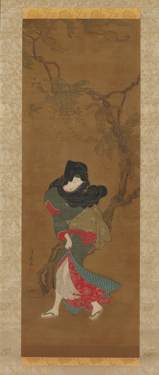 Beauty in Summer Breeze, 1700-tallet. av Torii Kiyonaga