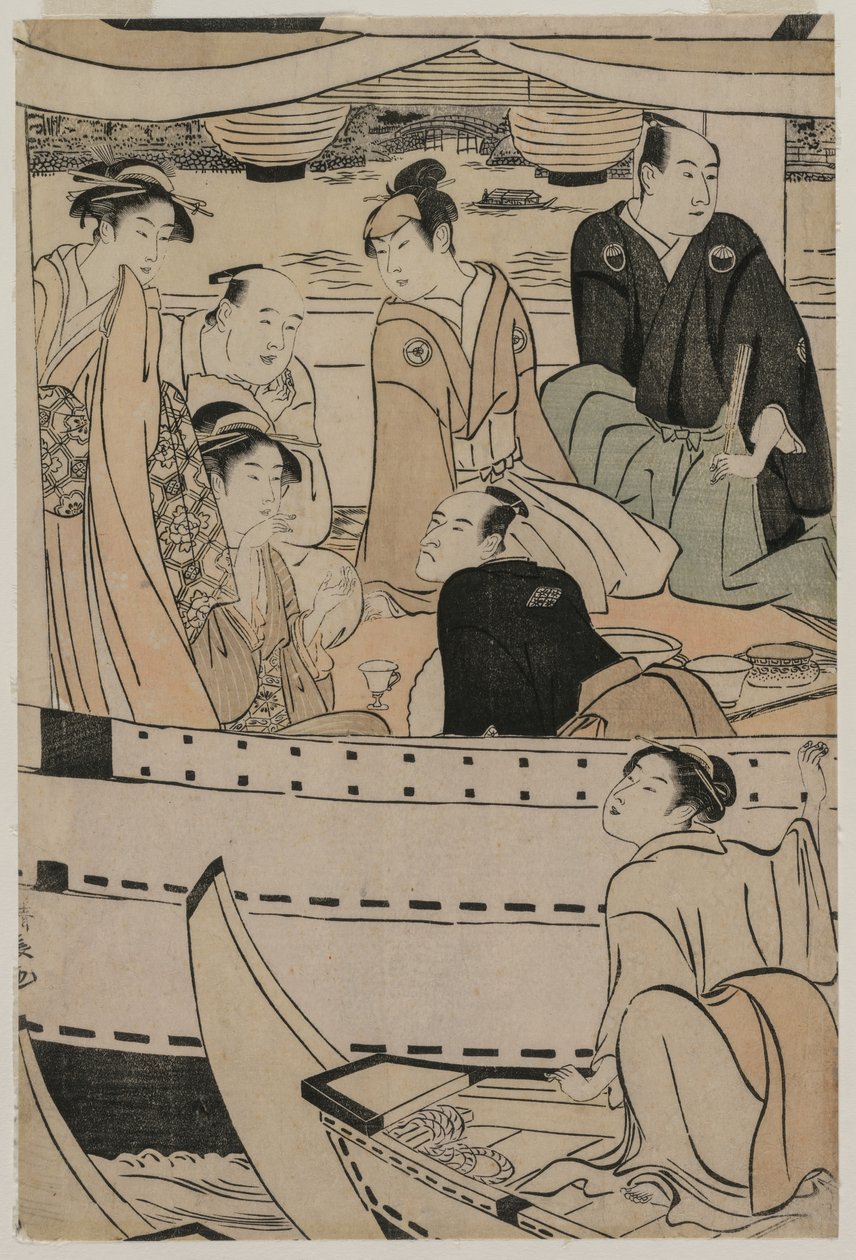 Båtfest på Sumida-elven, 1789. av Torii Kiyonaga