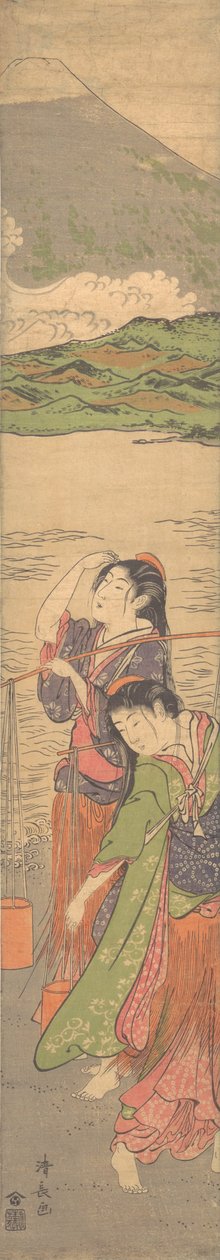 Dance of the Beach Maidens, slutten av 1700-tallet. av Torii Kiyonaga
