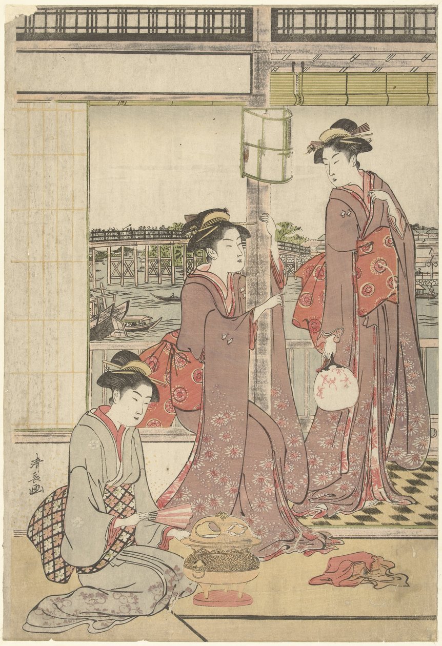 månefest av Torii Kiyonaga