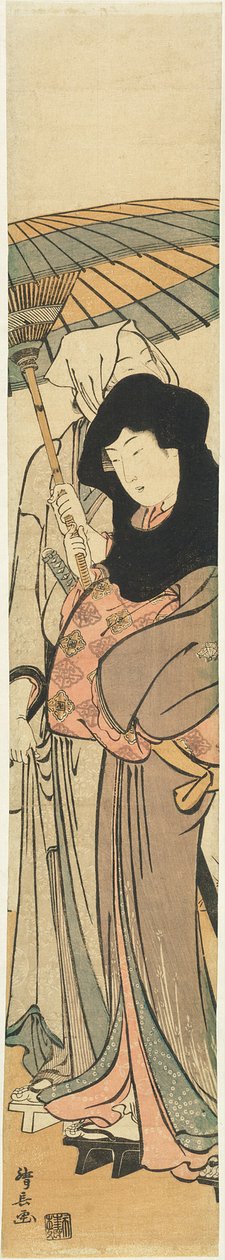 Ochiyo plan d anti-amerikansk av Torii Kiyonaga