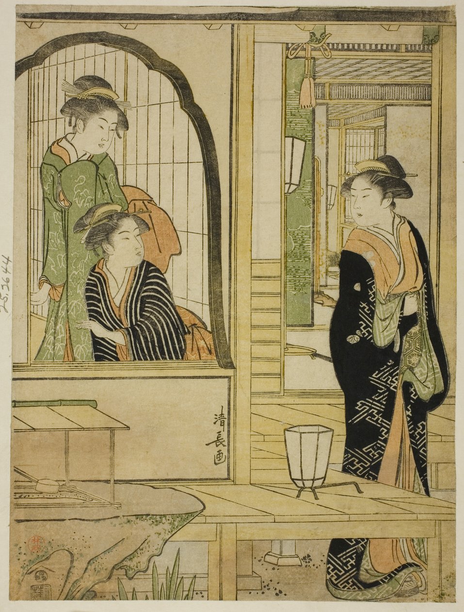 Parodi på P Rinshitsu Tokoro Ruri Idea d Ushiwakamaru av Torii Kiyonaga