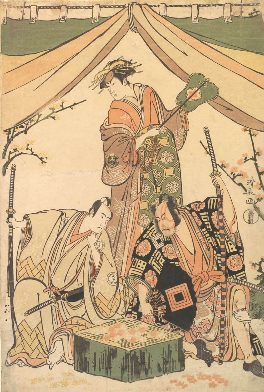 Sene av dramaet, Ruger Kojima, 1784-85. av Torii Kiyonaga
