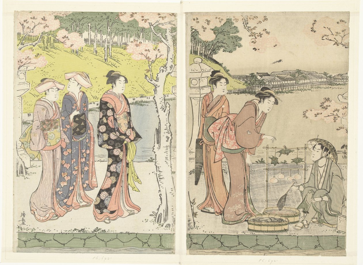 skilpaddeselger av Torii Kiyonaga