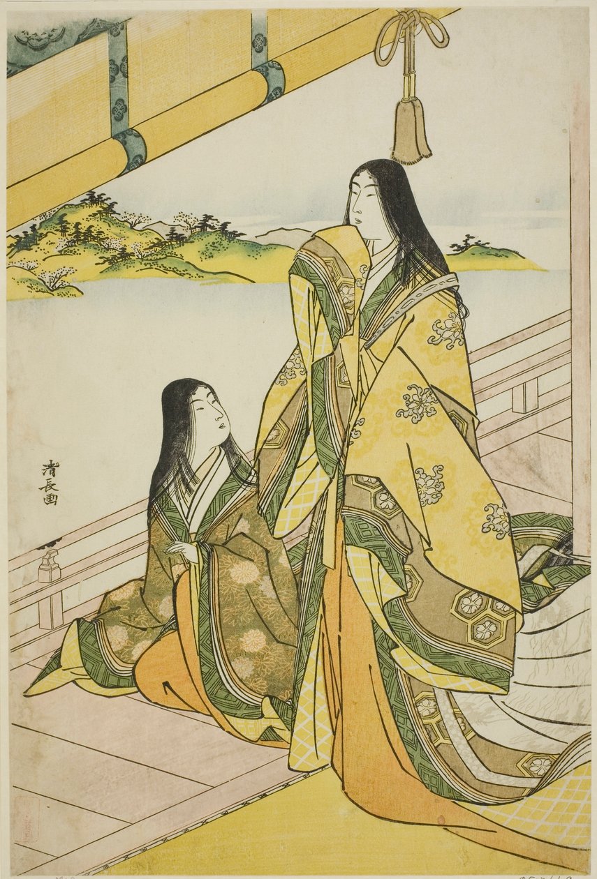Sei Shonagon og hennes følgesvenn, fra en serie hoffdamer uten tittel av Torii Kiyonaga