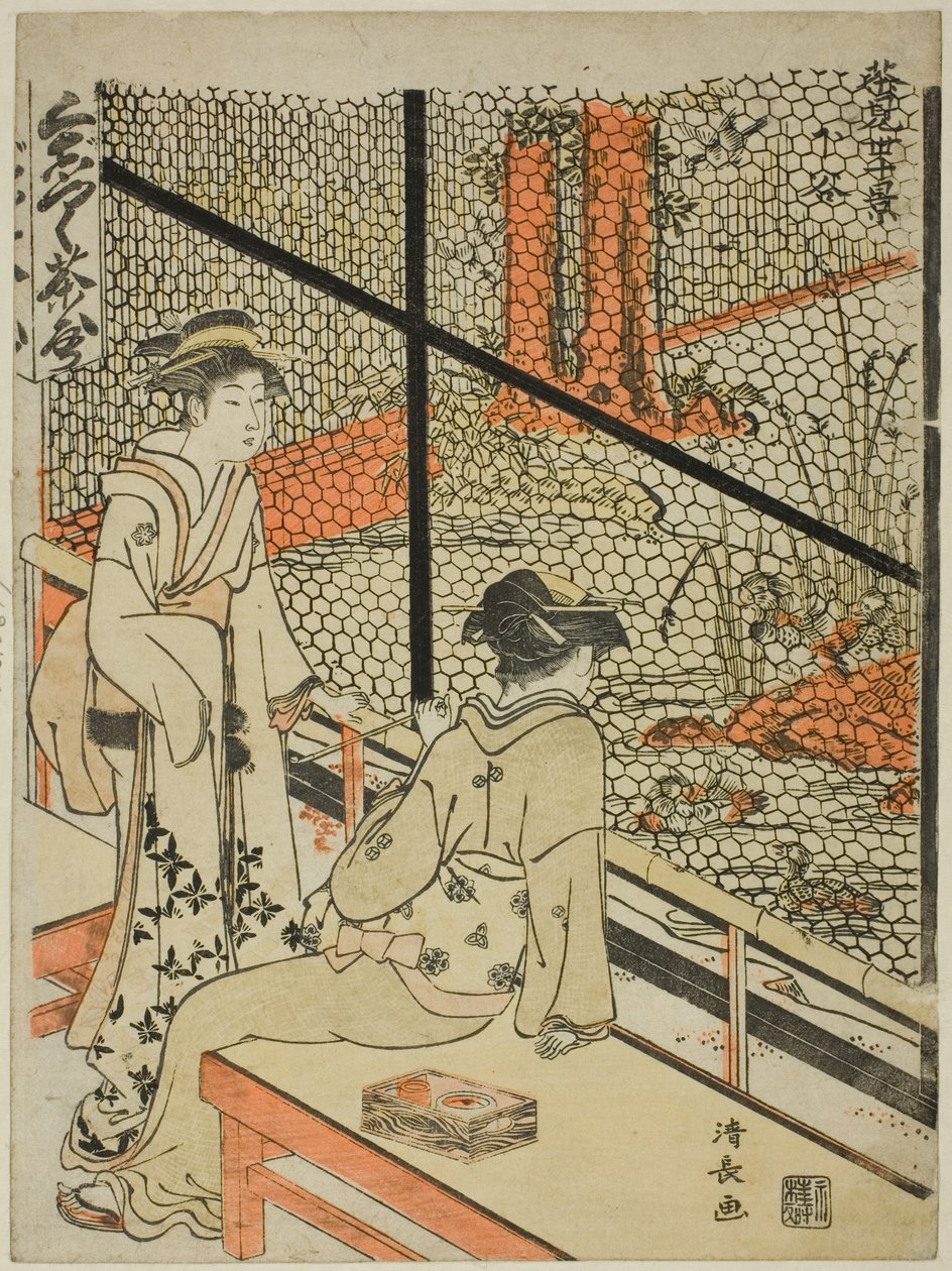 Shitaya, fra serien "Ten Scenes of Teahouses (Chamise jikkei)" av Torii Kiyonaga