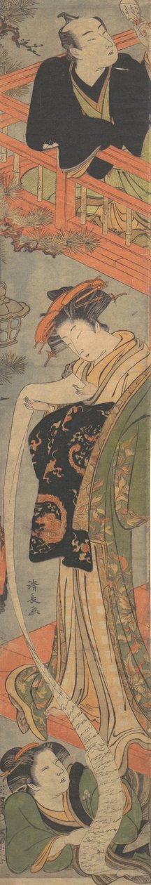 Kjærlighetsbrevet, sent på 1700-tallet. av Torii Kiyonaga