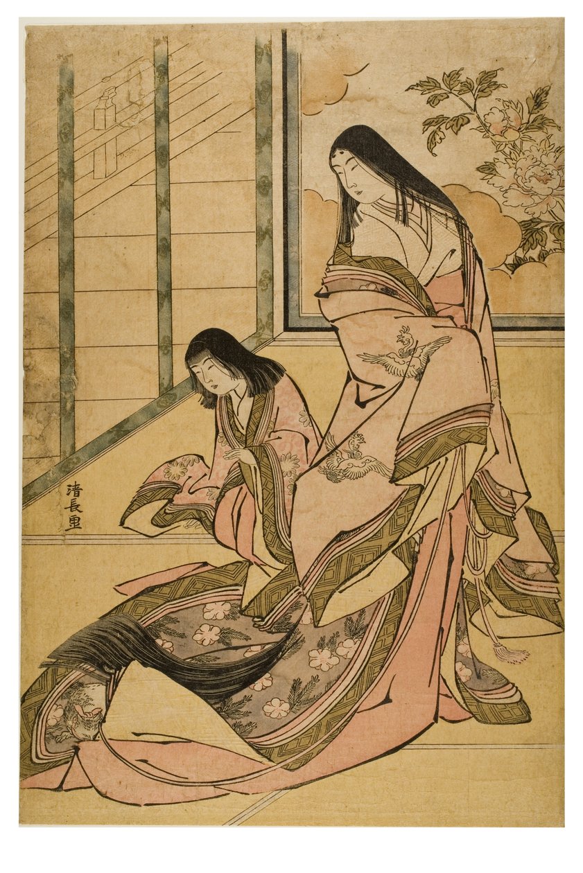 Den tredje prinsessen fra en serie med klassiske skjønnheter uten tittel av Torii Kiyonaga
