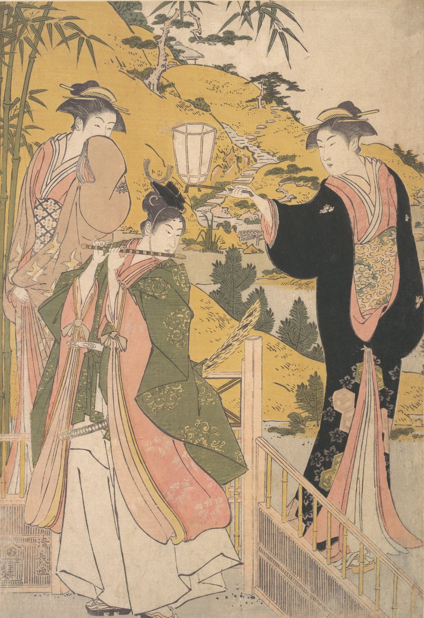 Yoshitsune Serena Kim Tokoro Rurihime, ikke sant? 1785. av Torii Kiyonaga
