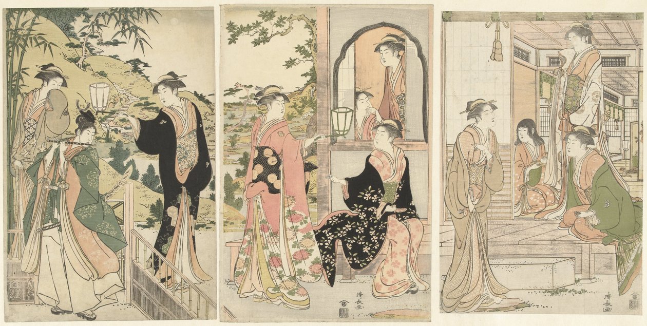 Yoshitsune brengt een serenade aan Joruri hime   1367158   no       norwegian Successfully Translated  Original: The Conversion of Saul; St. Paul; St. John Chrysostom; St. Cyril of Alexandria Translat: The Conversion of Saul; St. Paul; St. John Chrysostom; av Torii Kiyonaga