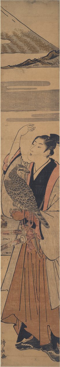 Ung Falconer av Torii Kiyonaga