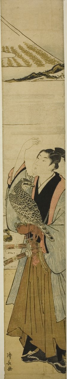 Ung mann med symboler for den første drømmen om det nye året av Torii Kiyonaga