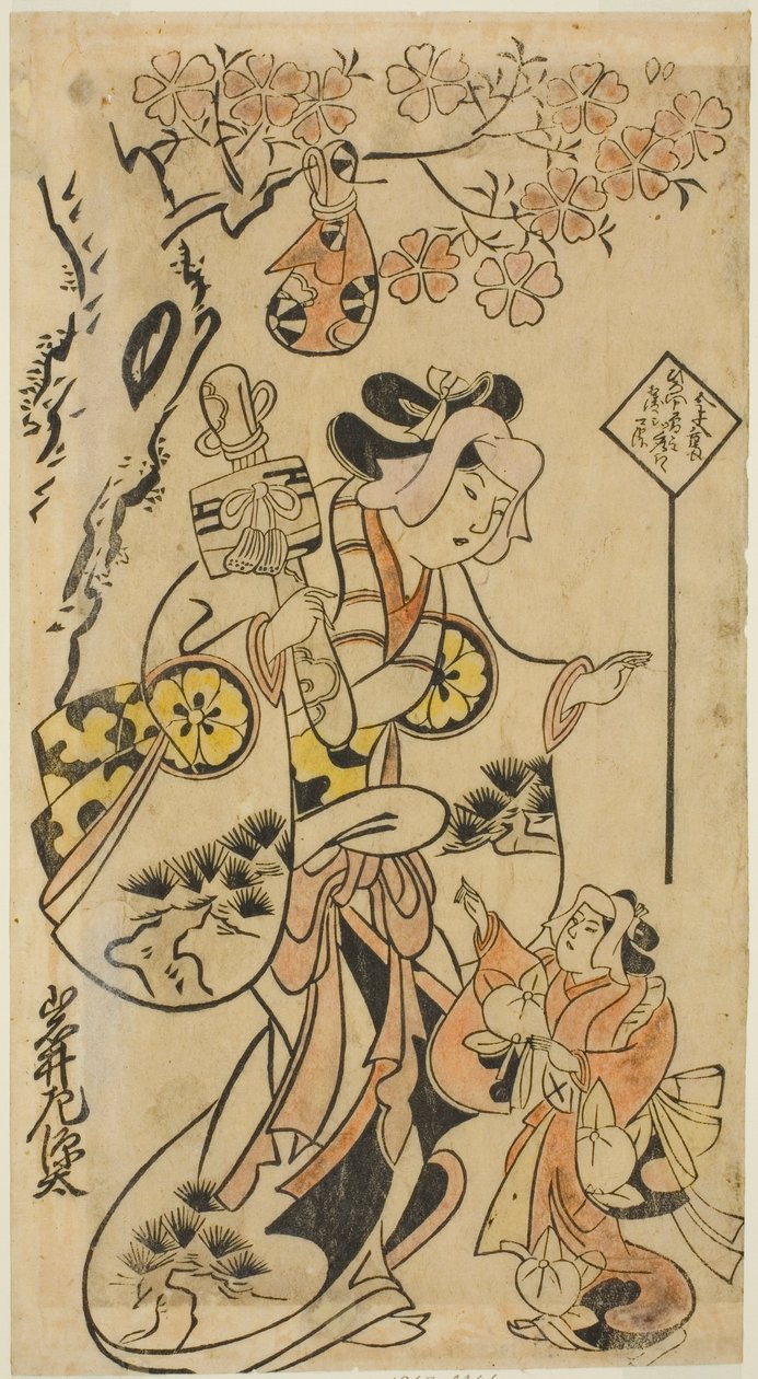 Skuespilleren Iwai Sagenta I av Torii Kiyonobu I