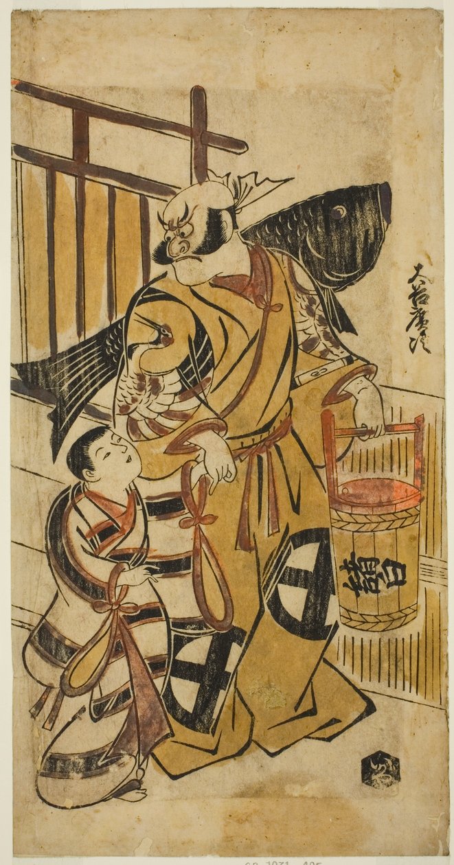 Ohta ni Hiroji Doctor Som Asahina Saburo av Torii Kiyonobu I