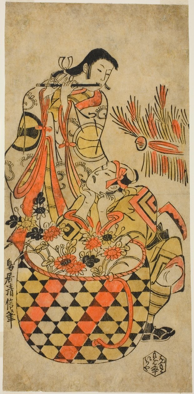 Teac and rs Danjuro Ichikawa God idé d Monnosuke Ichikawa av Torii Kiyonobu I
