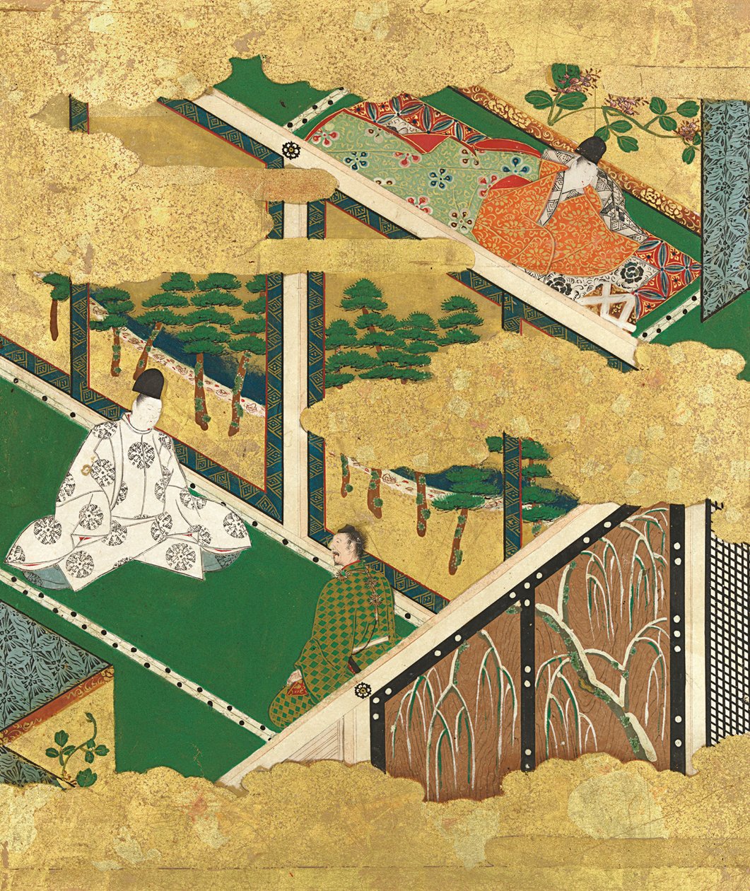 The Oak Tree Kashiwagi, sent på 1500-tallet - begynnelsen av 1600-tallet. av Tosa Mitsuyoshi