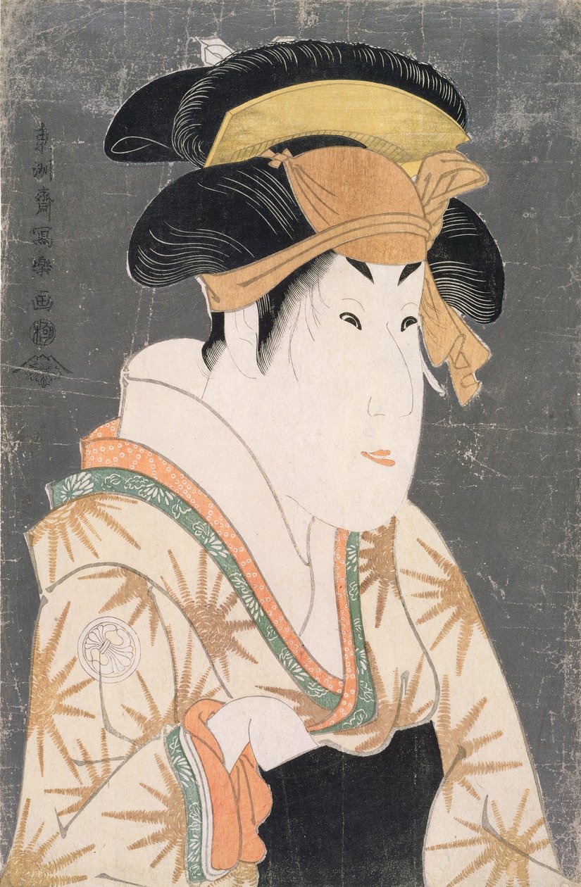 Segawa Kikunojo III (1751-1810) i rollen som Oshizu (treblokktrykk) av Toshusai Sharaku