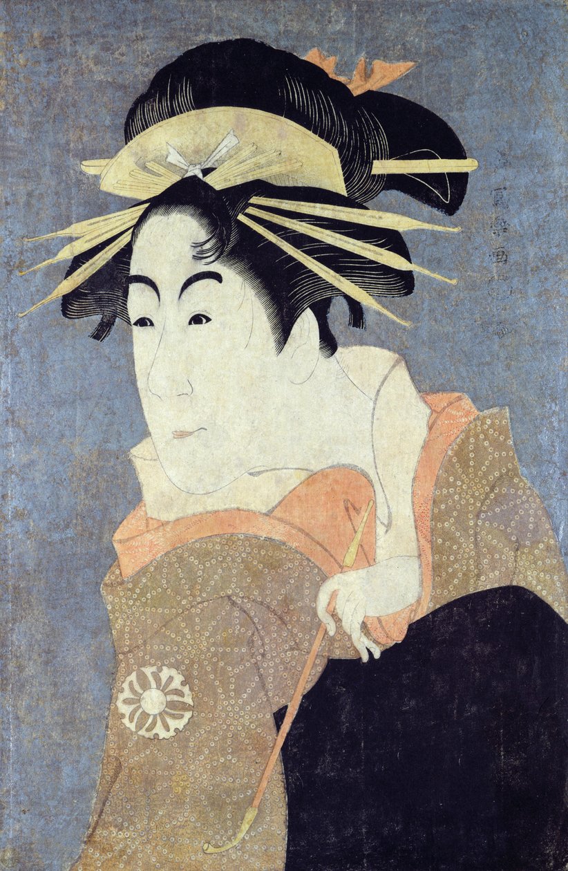 Matsumoto Yonesaburo i rollen som kurtisanen Kewaizaka No Shosho (Shinobu) i stykket 