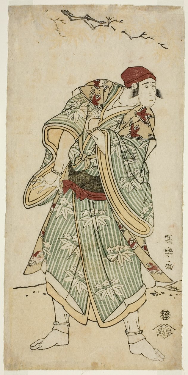 Tea C og r Ichikawa Yaozo Good As Tee S Pallo w Seter Bunji Yasukata av Toshusai Sharaku