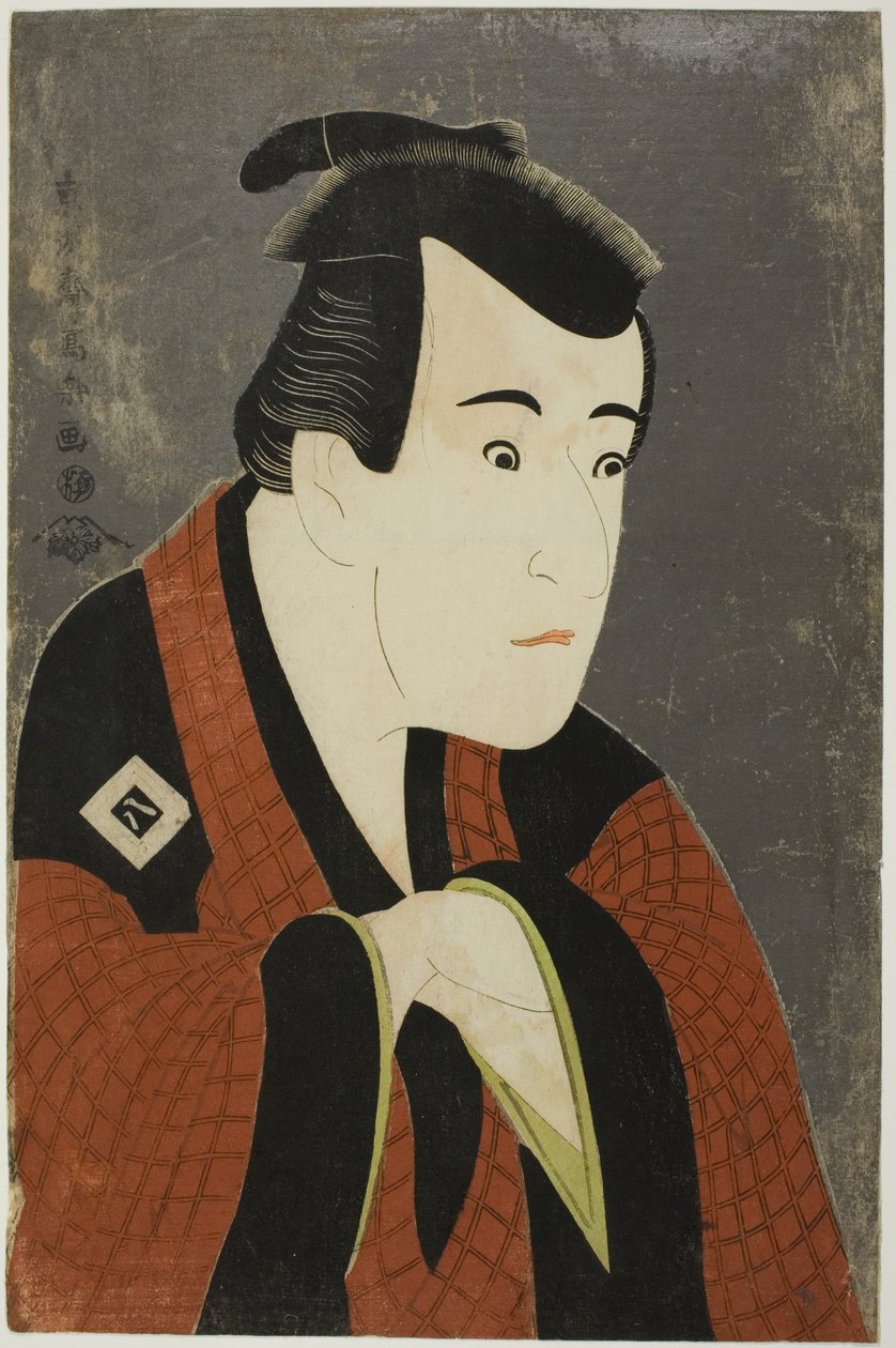 Skuespilleren Ichikawa Yaozo III som Tanabe Bunzo av Toshusai Sharaku